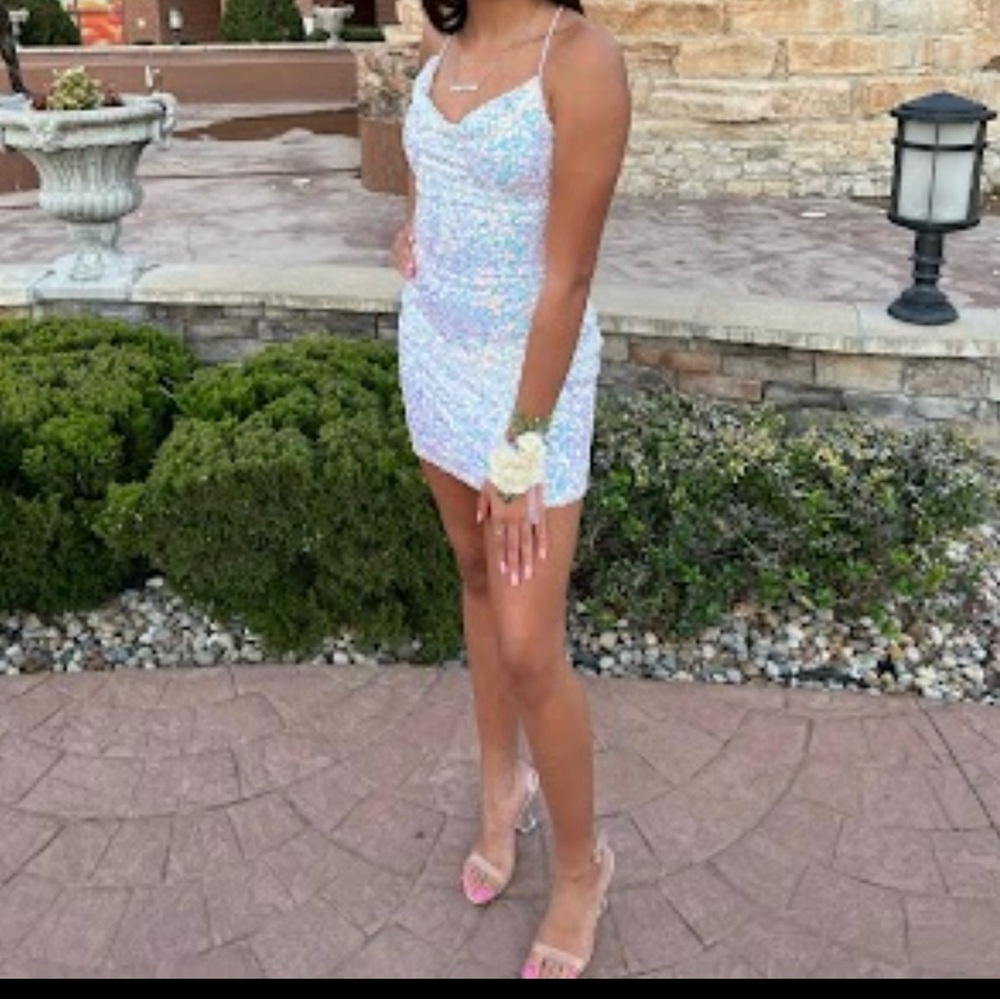 Windsor Sequin Prom Dress - Multicolor - Picture 3 of 3
